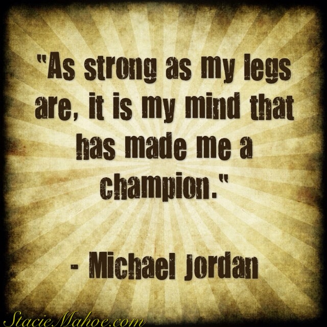 What made Michael Jordan a champion quote