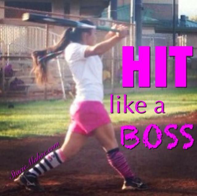 softball hit like a boss