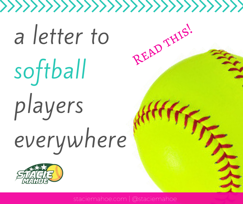 letter to softball players