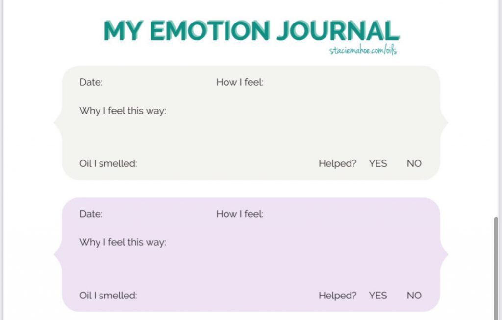 free emotions journal for Keiki