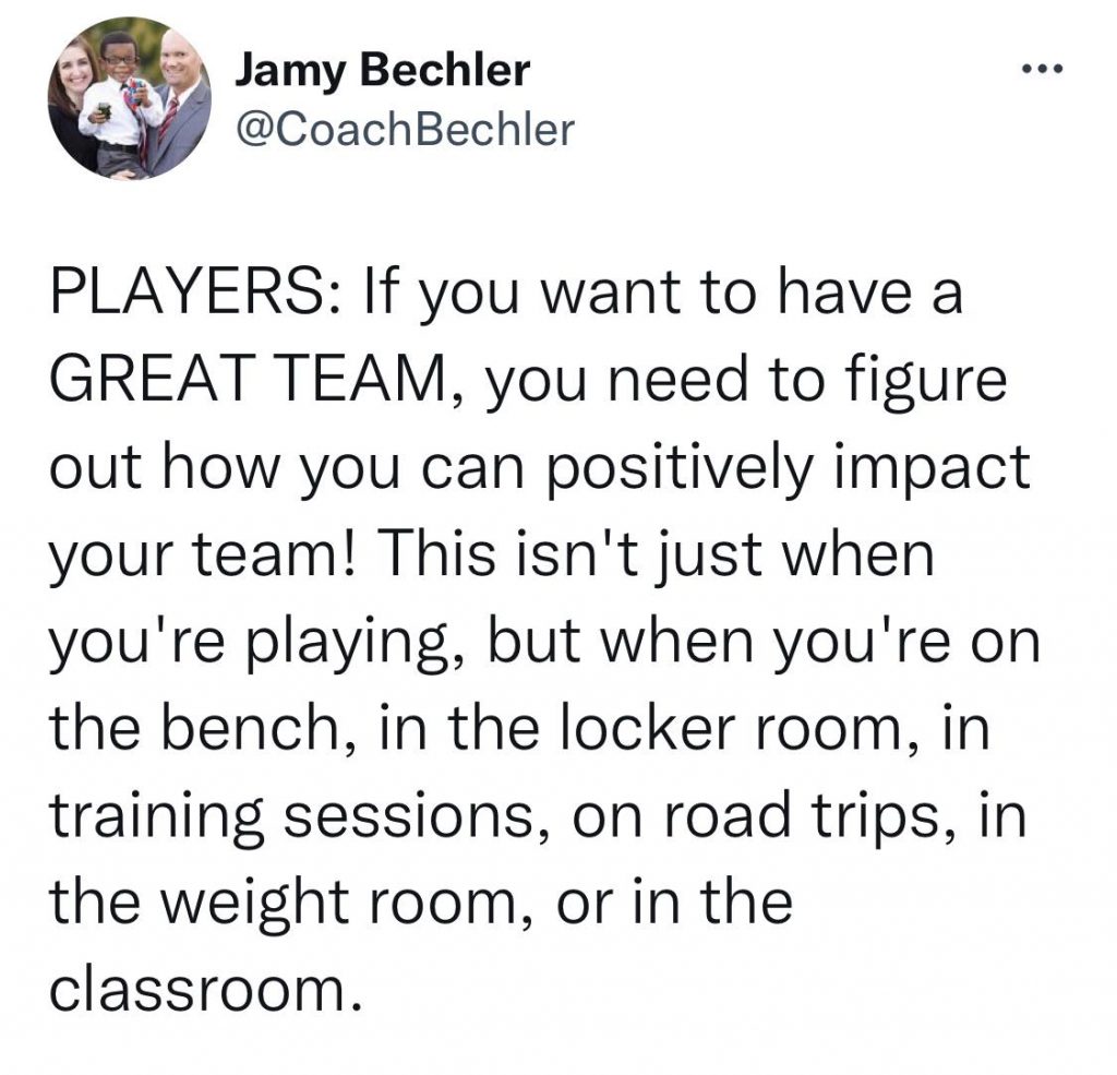 important message for athletes