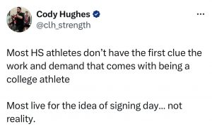 Cody Hughes Tweet